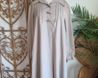 robe midi à smocks Jaeger vintage des années 70 et 80 M L ?