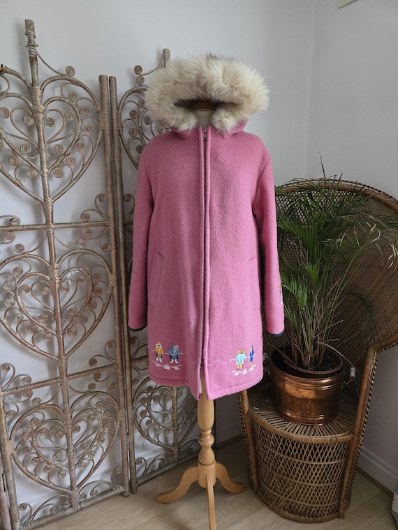 Parka Rosa Mantel Fell Mantel Rosa Jacke Mit Fell Kaufe Winter