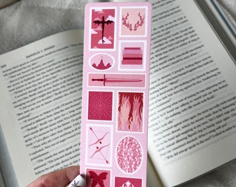 Fantasy Stamp Collecter Bookmark / Fantasy Reader Bookmark / Book Lover / Bookish Gift / Fantasy Romance Bookmark / Handmade Bookmark