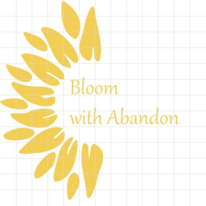 Conception SVG tournesol - joli fichier de coupe SVG fleur soleil pétales pour travaux manuels et projets