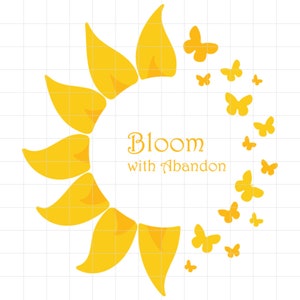 Tournesol SVG Design - Joli fichier de coupe SVG de fleur de soleil pétale pour l’artisanat et les projets de bricolage