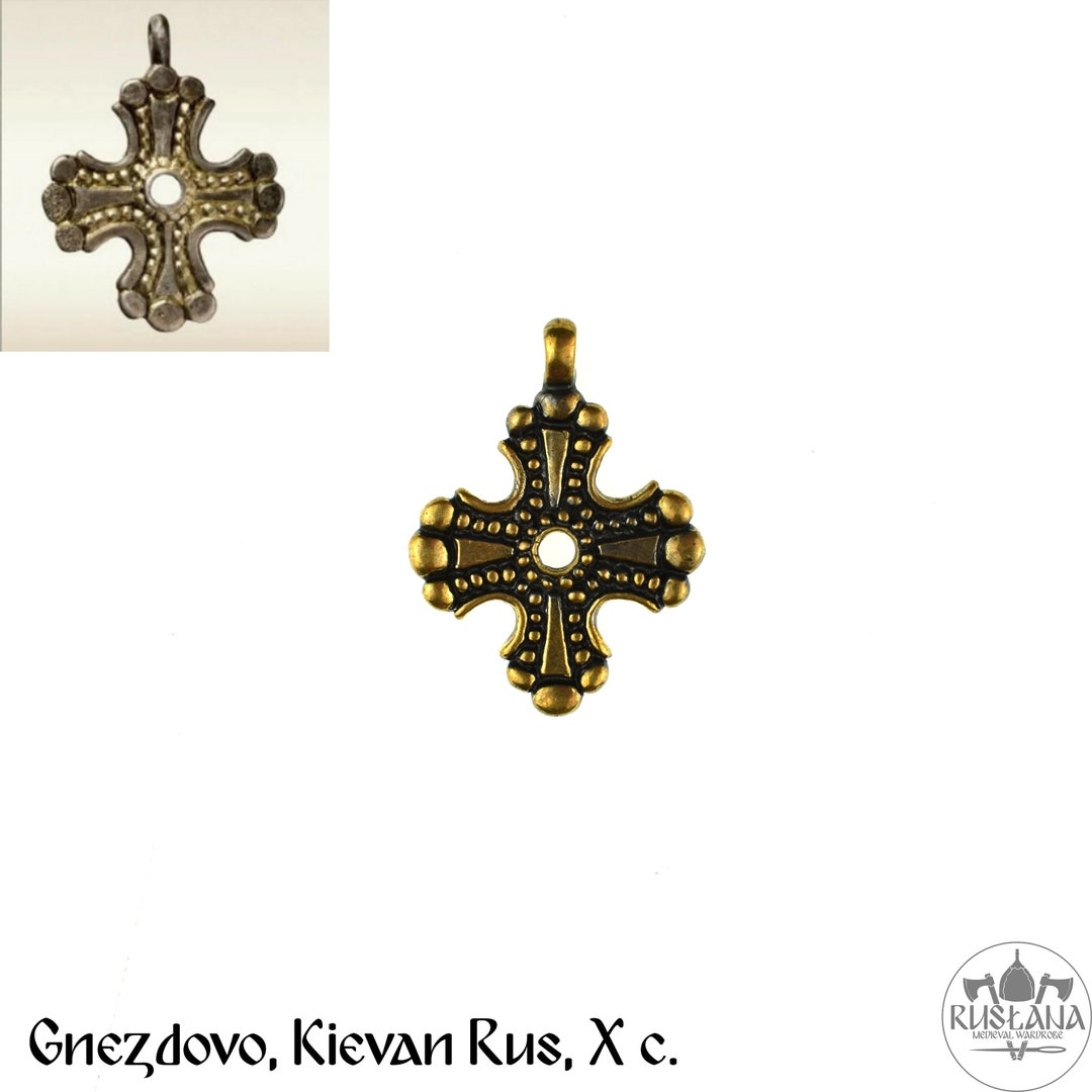 Cross Pendant From Gnezdovo rus X C. Bronze Viking Age - Etsy