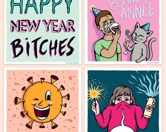 Carte Humour Noir Etsy