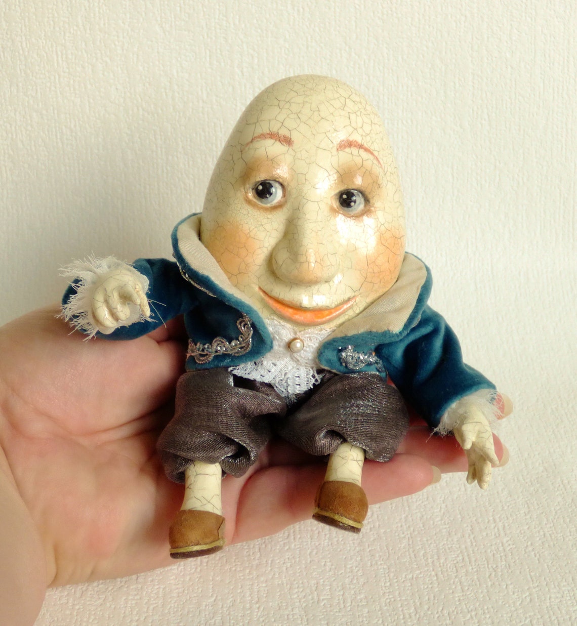 Humpty Dumpty OOAK Art Doll Polymer Clay Humpty Dumpty Etsy