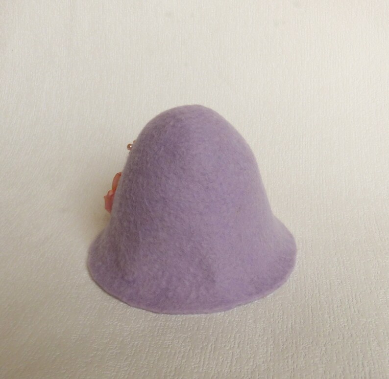Felted hat size 8-9 for Feeple60, Kaye Wiggs, Smart doll, Dollfie and dolls 1/3 SD format SD hat BJD Embroidered hat Feeple60 clothes image 8
