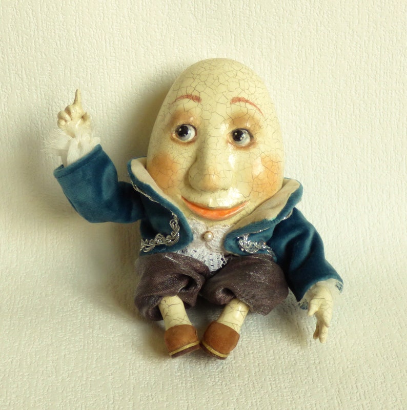 Humpty Dumpty OOAK Art Doll Polymer Clay Humpty Dumpty Etsy