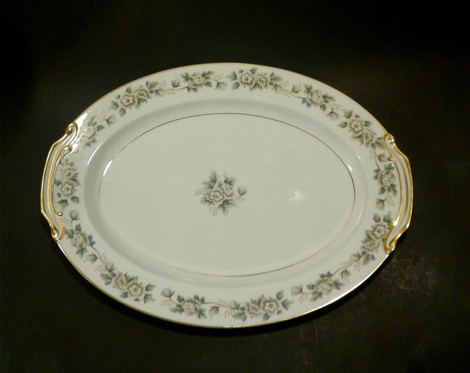 Noritake Fine China Large Serving Platter 16 3/8 Pattern 5047 Laurette 1950 1959 Mint Condition