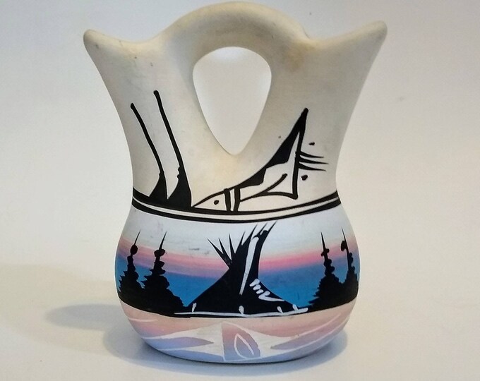 Navajo Wedding Vase Native American Pottery Etsy