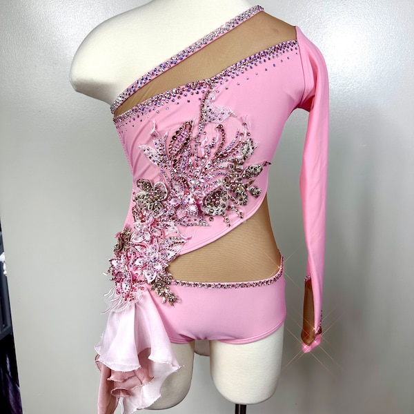 Child Large- Pink One Piece Solo Costume
