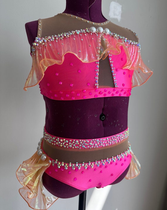 Hot pink dance costume hot sale