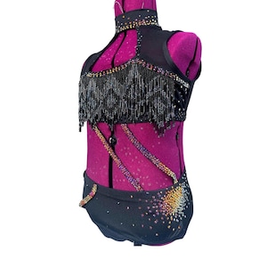 Child Small - Black and Volcano Two Piece
