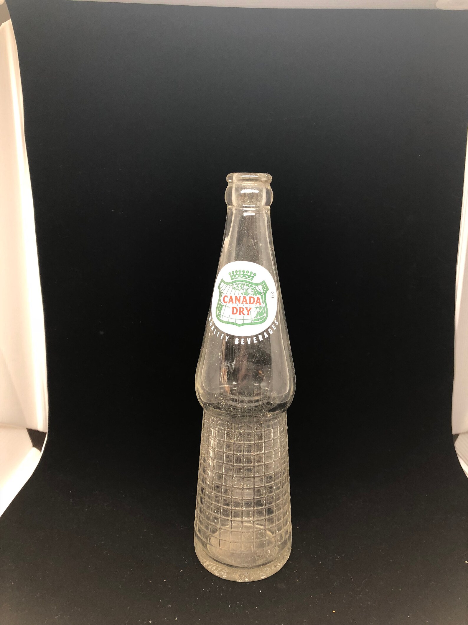 Clear Canada Dry Quality Beverages 12 OZ vintage bottle Etsy