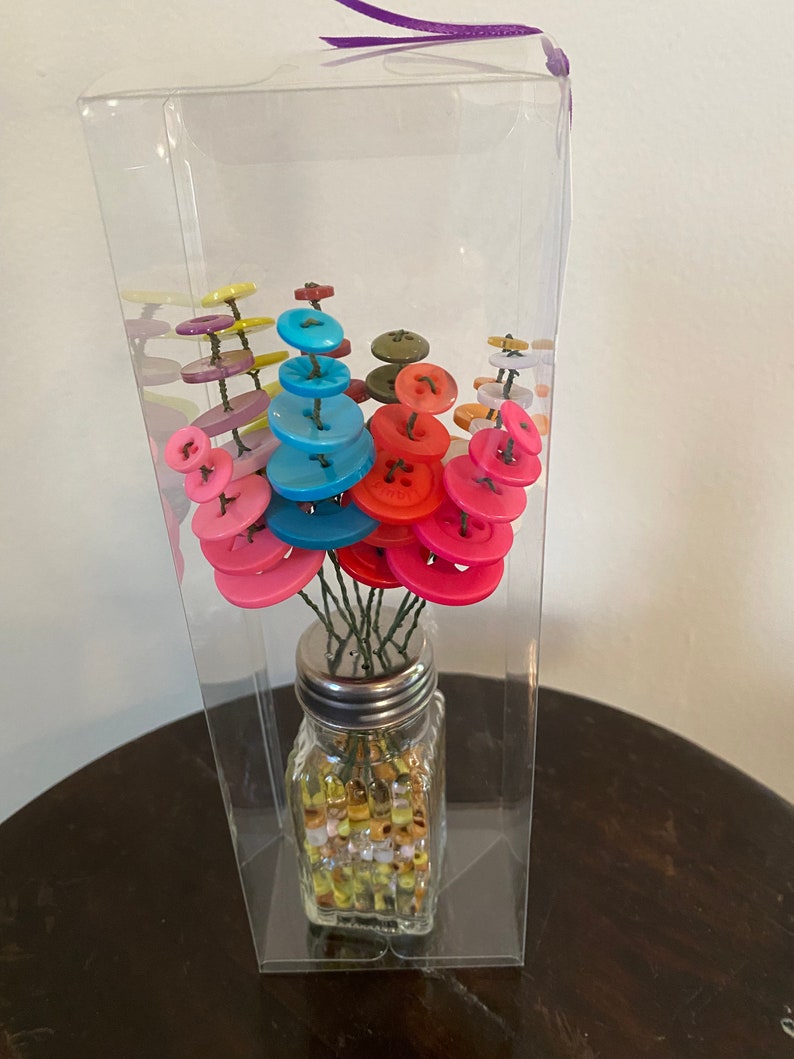 Forever Bouquet: Button Flowers - Etsy