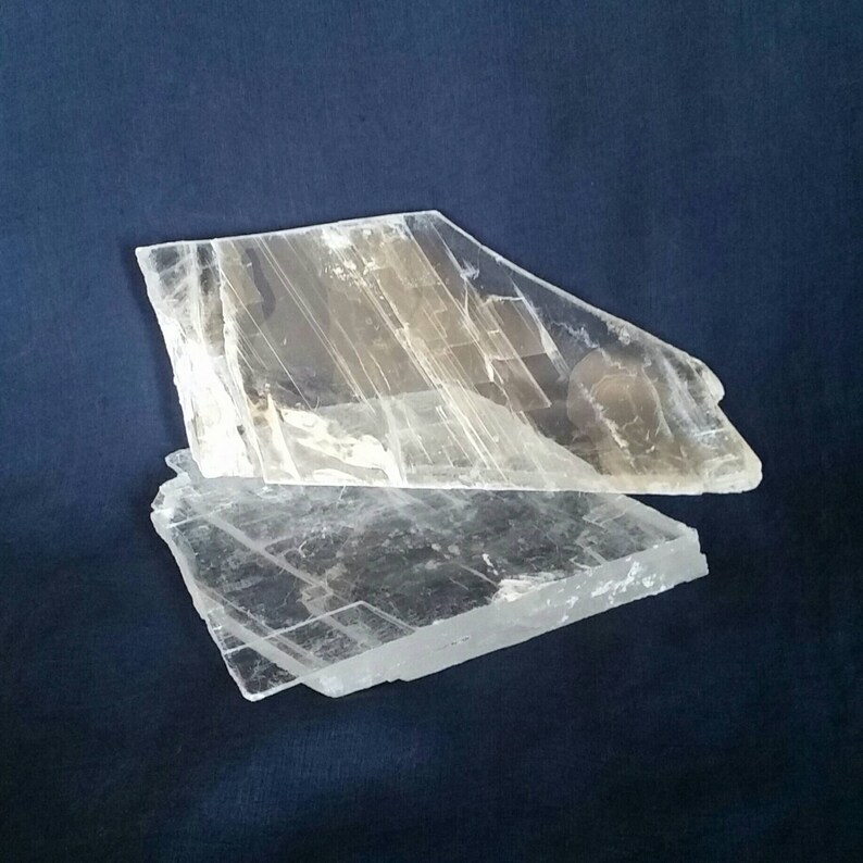 Selenite Crystal Charging Slab / Quartz Crystal Stone Cleansing Crystals / Clearing Metaphysical Gemstone Healing Crystal Raw Selenite Slab image 4