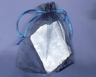 Small Selenite Crystal Meditation Stone / Raw Selenite Healing Crystals / Natural Selenite Slab / Metaphysical Selenite Quartz White Crystal