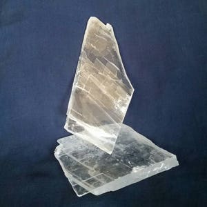 Selenite Crystal Charging Slab / Quartz Crystal Stone Cleansing Crystals / Clearing Metaphysical Gemstone Healing Crystal Raw Selenite Slab image 6