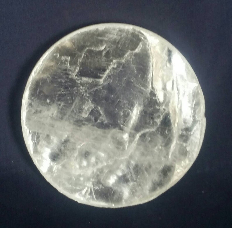 Selenite Crystal Full Moon Charging Slab / Quartz Crystal | Etsy