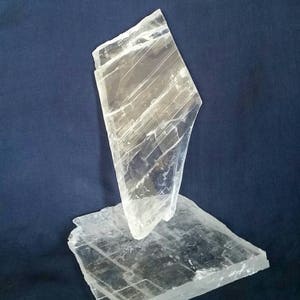 Selenite Crystal Charging Slab / Quartz Crystal Stone Cleansing Crystals / Clearing Metaphysical Gemstone Healing Crystal Raw Selenite Slab image 7