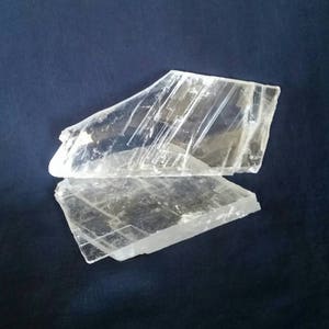 Selenite Crystal Charging Slab / Quartz Crystal Stone Cleansing Crystals / Clearing Metaphysical Gemstone Healing Crystal Raw Selenite Slab image 3