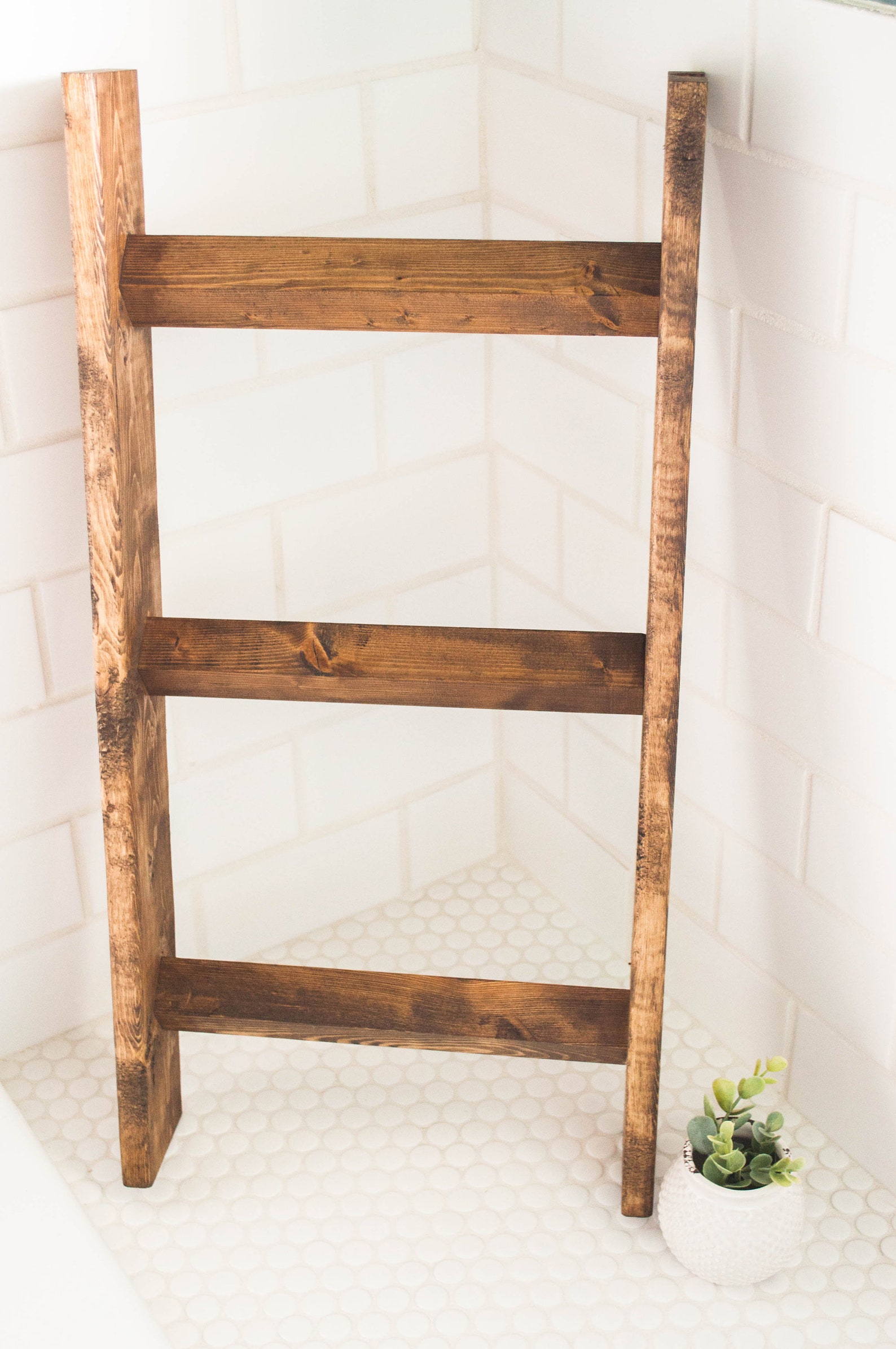 Towel Ladder Tea Towel Ladder Ladder Towel Holder Wreath Etsy