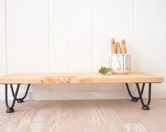 Farmhouse Riser, Table Riser Wood, Table Display Riser, Wood Riser Stand, Wood Pedestal, Farmhouse Wood Stand, Table Centerpiece, Hairpin