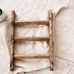 Mini Towel Ladder, Tea Towel Ladder, Ladder Towel Holder, Wreath Holder, Farmhouse Towel Ladder, Kitchen Towel Stand