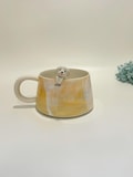 Handmade Pet Portrait Ceramic Cup: Custom Cat & Dog Coffee Mug, 400ml