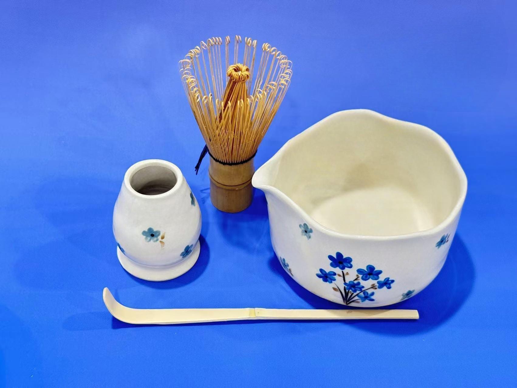 青い花柄茶道セット 青い花柄茶道セット - メルカリ