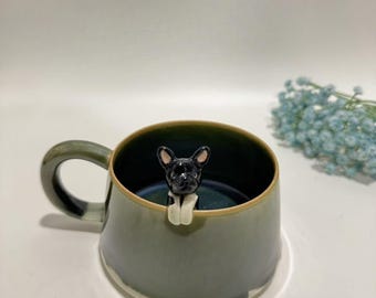 Op maat gemaakte kopjes huisdierstandbeeld, gepersonaliseerde huisdieraanpassing, handgemaakte keramische kunstwerken