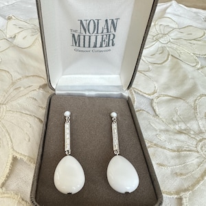 Vintage Nolan Miller glamour collection earrings.