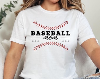 Mom honkbalshirt, baseball mama tshirt, shirt honkbal moeder, Moederdagcadeau, honkbal moeder cadeau, cadeaus voor haar, schattig honkbal-T-shirt, wedstrijddag