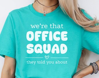 Chemise équipe de bureau, chemise de bureau d'école, t-shirts de secrétaire d'école, chemise de réception, cadeau de secrétaire, t-shirt d'employé de bureau, chemise d'administrateur d'école