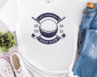 Ruhestand Golf Club Shirt, Shirt für den Ruhestand, lustige Ruhestand Shirts, Ruhestand Geschenke für sie ihn, Unisex Golf Shirt, Golfball im Ruhestand