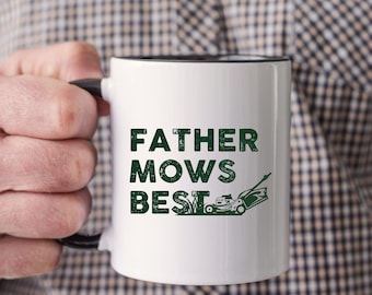 Taza "Papá corta el césped", regalo para papá, regalo para el Día del Padre, taza divertida, regalo original, regalo para papá, regalo para papá primerizo, papá