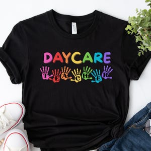 Kindergärtnerin Shirt, Handabdruck Lehrerin Shirt, süßes Kindergarten T-Shirt, Kleinkind Lehrerin Shirt, Kleinkind Lehrerin, Prek Lehrerin Shirt, Kinderpflege Geschenk
