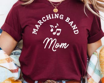 Marching Band Mom Shirt, Cute Band Mom Tee, Band Mama, Marching Band Season, Musician Mom, High School Band Shirts, Marching Band Tshirt