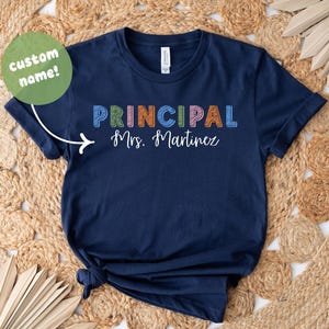 Personalized Principal Shirt, Assistant Principal Tshirts, Vice Principal Shirt, Custom Admin Shirts, Admin Team, Gift For School Principal