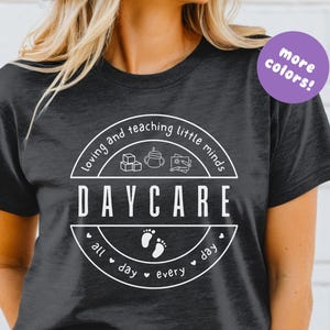 Kindergärtnerin Shirt, Assistenzlehrer Shirt, Kindergärtnerin T-Shirt, Geschenke für Kindertagesstätte, Kita-Direktor, Kinderbetreuer-Lehrer-T-Shirts, niedliches T-Shirt