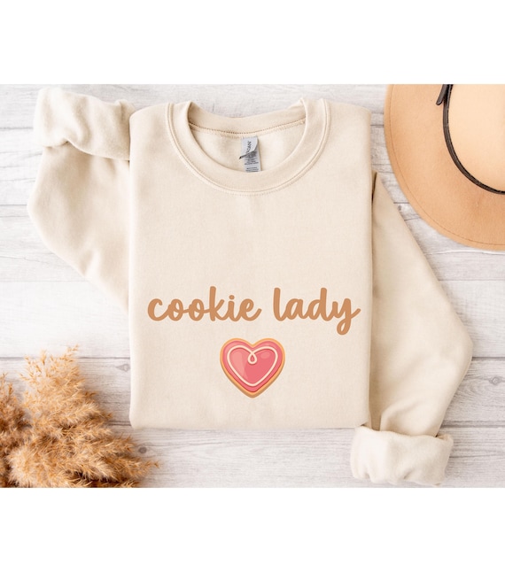Cookie Lady Sweatshirt, Cookie Dealer Shirt, Cookie Baker Tshirt, Cookie Baking Hoodie, Baker Gift, Holiday Baking Sweatshirt, Sugar Cookies