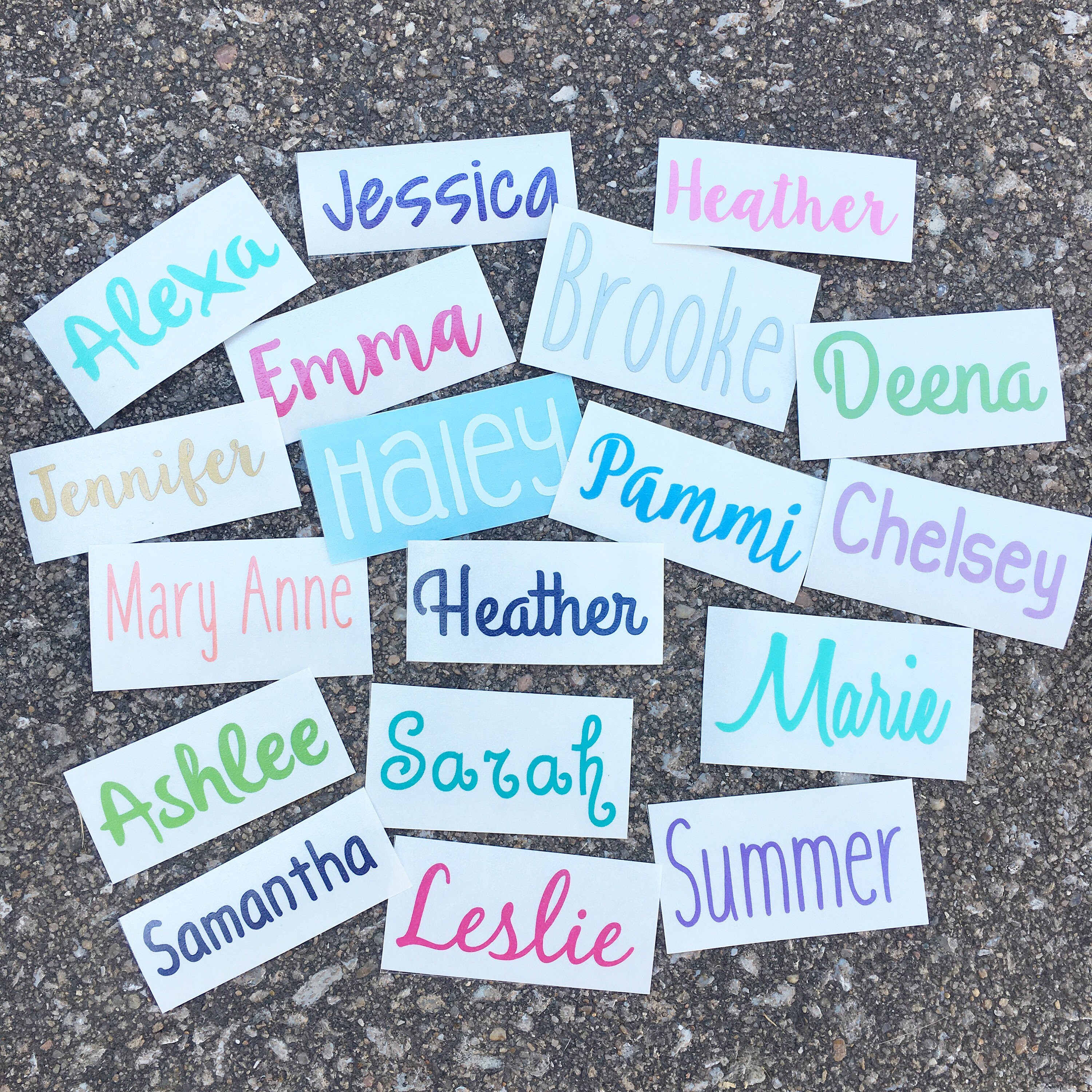 Custom Name Decal Sticker Personalized Girl Name Kid Name Etsy