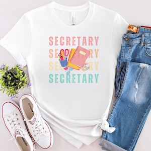 School Secretary Shirt, Cute School Secretary Tshirt, School Admin Shirt, Teacher Appreciation Gifts, School Staff Shirt, Front Office Shirt