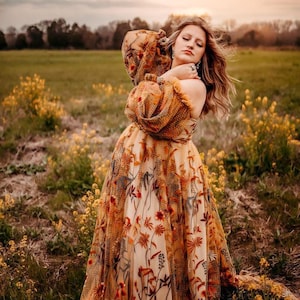 Linen Chiffon Dress
