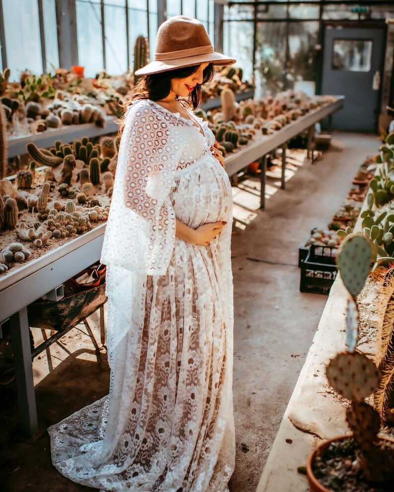 RTS Boho Maternity Dress for Photoshoot Elope Dress Boho Etsy