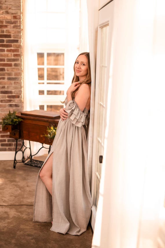 Boho Dresses For Women in Gauze ~ Vintage Style Prom Dress For Photoshoot ~ Formal Cocktail Dresses For Wedding Guest~Womens Clothing~Daria