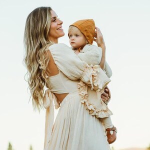 Plus size Maternity dress for photo shoot Maternity gown baby shower dress Boho maternity dress for client closet Illusion image 7