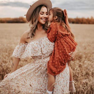 Floral Boho Maternity Dress, Pregnancy Photoshoot Dress, Maxi Summer Style Dress, Flowy Dress, Western Dress For Photo Shoot~ Inner Light ~