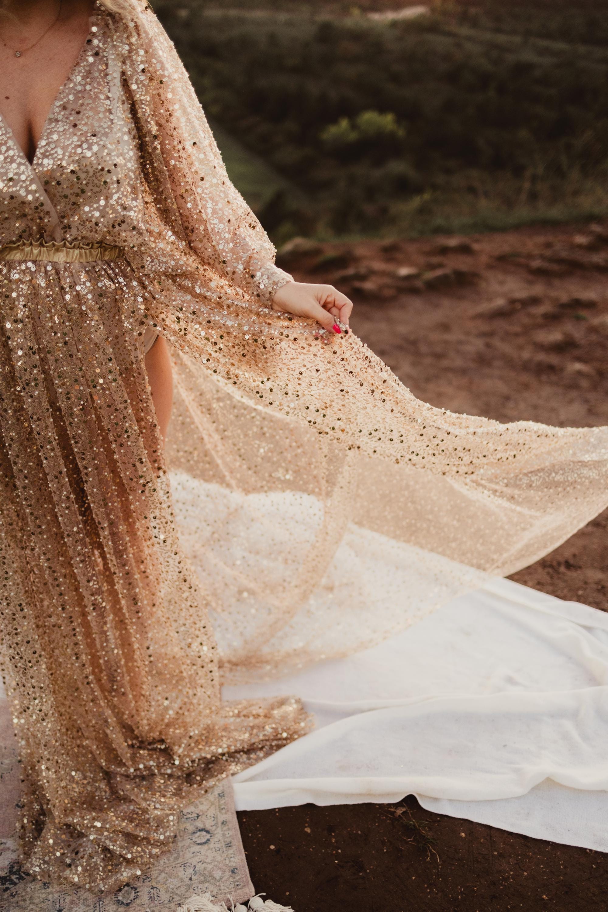 Sheer Maternity Dress for Photo Shoot, Plus Size Gown, Glitter Dresses for  Wedding Guest, Goddess Gown, Photography Gown, Sparkly Gold~elise - Etsy