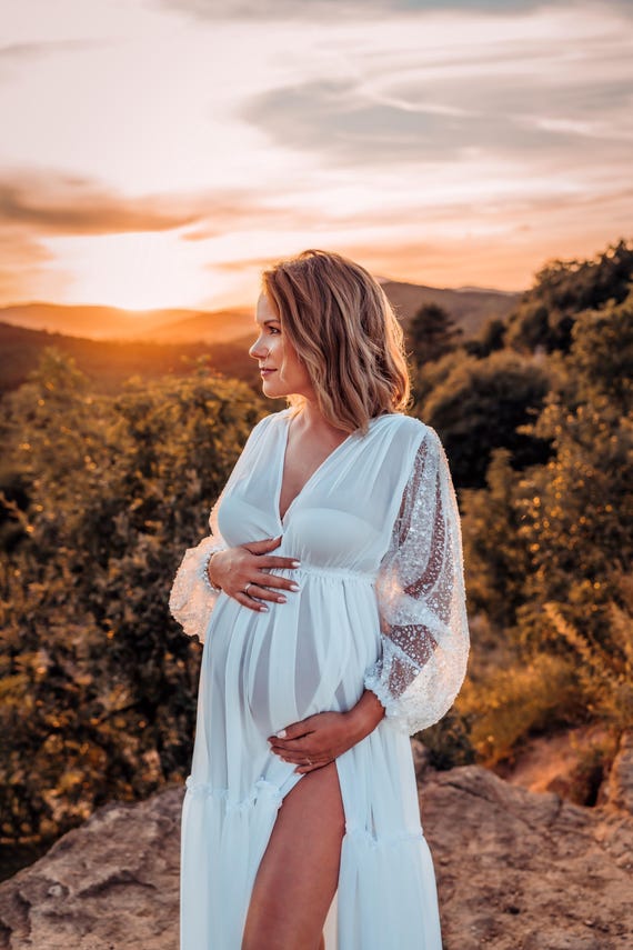 sheer dress maternity Lace Maternity Dress Chic Bump Club