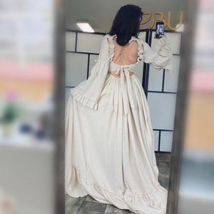 Plus size Maternity dress for photo shoot Maternity gown baby shower dress Boho maternity dress for client closet Illusion image 10