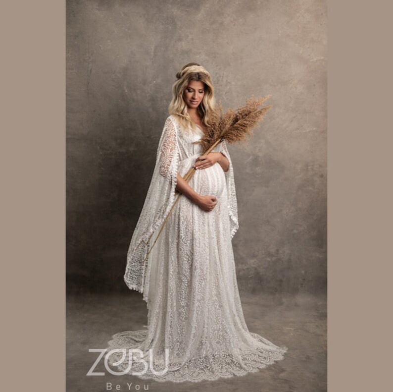 Traveling Dress Rental Lace Boho Maternity Dress Fringe Etsy
